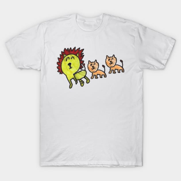 Three Lions T-Shirt by WhitneyWooHoo